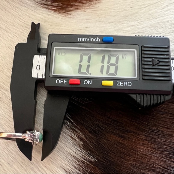 ❤️ Sonoran Gold Turquoise 6.5 Size Ring 925 Southwestern Navajo Style 2 Gm - Picture 14 of 14